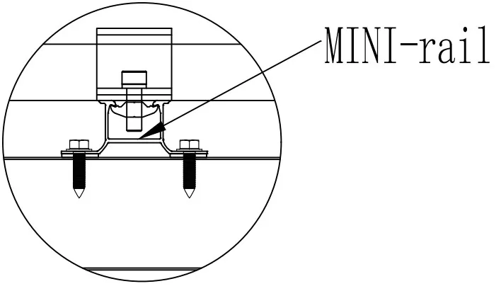 Aluminum Mini Rail Solar Mounting System